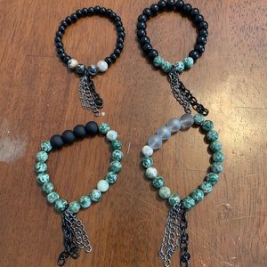 COPY - Handmade beaded bracelets w chains